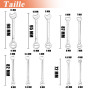 Treki 10PCS Mini Clés Mixtes Cle Plate a Cliquet Métriques 4mm-11mm Clés à Cliquet Articulées Clés Mixtes Portables Cliquet en A