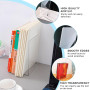 6 Pièces Acrylique Serre-Livres, Transparent Cale Livre, Réutilisable Serre-Livre, Serre Livre Transparent, Cale Livre Etagere C