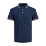 JACK & JONES Jjepaulos Polo Ss Noos Pls Homme Polo, Marine, 6XL Grande taille