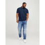 JACK & JONES Jjepaulos Polo Ss Noos Pls Homme Polo, Marine, 6XL Grande taille