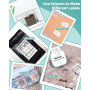 Memoking Mini Imprimante Thermique Portable - T02 Machine à Autocollants Mini Printer sans Encre Poche Imprimante Bluetooth de p