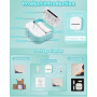 Memoking Mini Imprimante Thermique Portable - T02 Machine à Autocollants Mini Printer sans Encre Poche Imprimante Bluetooth de p
