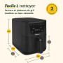 Cuisinart Friteuse Air Fryer Compact Max, Sans PFAS, Frit, rôtit, grille, cuit, déshydrate | 36% plus compacte, 33% plus grande 