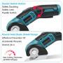 Flintronic Ciseaux Électriques Sans Fil, Cutter Rotatif Électrique avec 2 Lames, Ciseaux Electrique Tissu Couture avec Verrouill