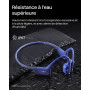 SHOKZ OpenRun Casque à Conduction osseuse, écouteurs Bluetooth Oreilles Libres pour Le Sport avec Micro, Casque sans Fil étanche