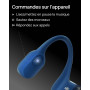 SHOKZ OpenRun Casque à Conduction osseuse, écouteurs Bluetooth Oreilles Libres pour Le Sport avec Micro, Casque sans Fil étanche