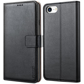 Peakally Coque pour iPhone SE 2022 5G/SE 2020/6/6S/7/8, Housse de Protection Etui à Rabat Premium en Cuir PU [Pochette de Portef