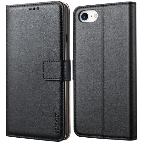 Peakally Coque pour iPhone SE 2022 5G/SE 2020/6/6S/7/8, Housse de Protection Etui à Rabat Premium en Cuir PU [Pochette de Portef