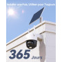 Imou 3K Caméra Surveillance WiFi Exterieure sans Fil Solaire avec Batterie 5000mAh, Caméra Solaire Exterieur 360° PTZ, 2.4GHz, D