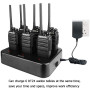 Retevis RT24 Talkie Walkie, Rechargeable Talkies-Walkies avec Chargeur à Six Voie, PMR446 sans Licence 16 Canaux CTCSS/DCS, Talk