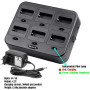 Retevis RT24 Talkie Walkie, Rechargeable Talkies-Walkies avec Chargeur à Six Voie, PMR446 sans Licence 16 Canaux CTCSS/DCS, Talk