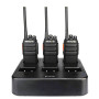 Retevis RT24 Talkie Walkie, Rechargeable Talkies-Walkies avec Chargeur à Six Voie, PMR446 sans Licence 16 Canaux CTCSS/DCS, Talk