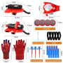 NHYDZSZ Lot de 3 Gant de Lanceur Spiderm Jouets de Poignet Lanceur de Héros Spiderm Jouet Spiderm Gant de Cosplay en Plastique p