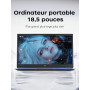 ACEMAGIC AX18 Ordinateur Portable 18.5" - Ordinateur Portable 16Go RAM 512Go SSD (Processeur N150, 8000mAh), Écran FHD, HDMI & U