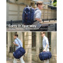 Tolaccea Sac a Dos Voyage Cabine Avion, 40L-50L Grand Sac à Dos Voyage, Pour Ordinateur Portable 15.6 Pouces, Sac Cabine Avion P