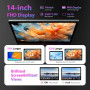 LEVIRTU Android 15 Tablette 14 Pouces 2K FHD, 36GB+512GB/TF 2TB, Octa-Core, 11580mAh, 4-Speaker, 13MP Caméra, Grande Tablette av