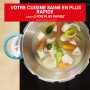 Autocuiseur ClipsoMinut' Easy + bleu 9L Poignées rabattablesCocotte-minute® InductionLivre de 100 recettes Autocuiseur Inox Fabr