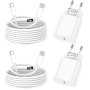 Chargeur iPhone,2Pack Chargeur Rapide de 20W Adaptateur avec 2M&3M [Certifié Apple MFi ] USB-C de données Lightning Cordon de Ch