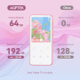 AGPTEK 64Go MP3 Bluetooth avec Haut-Parleur, 2.4" Grand Écran Lecteur MP3 en Métal Qualité Sonore HiFi Audio MP4 Baladeur Sport 
