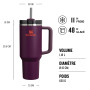 Stanley Quencher H2.0 FlowState Mug Isotherme avec Paille - Froid Pendant 9-11 Heures - Glacé Pendant 40 Heures - Thermos Lavabl