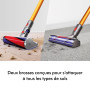 Dyson V8 Absolute™ Aspirateur Balai sans Fil – 115 AW, 40 Min d’autonomie, Brosse Motorbar Auto-démêlante, Rouleau Doux, Long su