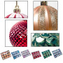 Gxhong Boules de Noël, 12 pièces, Décorations d'arbre de Noël Mat, Scintillantes et Brillant ∅ 6CM (Vert)