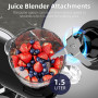 Homlee 3 en 1Robot Pâtissier 2000W Robot Patissier Multifonctions, avec Hachoir à Viande 1,5L Électrique de Jus,5.5L Bol Mélang