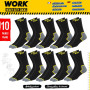 SOXCO chaussettes de travail homme 10 Paires, WORK socks lot de 10 paires