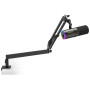 TONOR USB/XLR Micro Dynamique avec Bras Support, PC Microphone Cardioïde RGB pour Gaming, Streaming, Podcasting, Enregistrement 