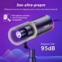 TONOR USB/XLR Micro Dynamique avec Bras Support, PC Microphone Cardioïde RGB pour Gaming, Streaming, Podcasting, Enregistrement 