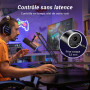 TONOR USB/XLR Micro Dynamique avec Bras Support, PC Microphone Cardioïde RGB pour Gaming, Streaming, Podcasting, Enregistrement 