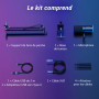 TONOR USB/XLR Micro Dynamique avec Bras Support, PC Microphone Cardioïde RGB pour Gaming, Streaming, Podcasting, Enregistrement 