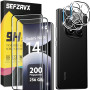 SEFZAVX 2+2 Pièces Verre Trempé pour Xiaomi Redmi Note 14 Pro 5G(Not 4G) / Xiaomi Poco X7 5G,Ultra Résistant Film Protection Écr