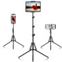 SAMHOUSING Support pour Tablette - Réglable en Hauteur jusqu'à 65" - Support pour Tablette - Trépied pour iPad Pro 9.7, 10.5, 12