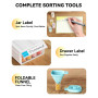 ARTDOT Lot de 9 boîtes de rangement empilables pour peinture diamant, 288 emplacements, boîtes individuelles pour diamant, perle