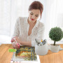 RICUVED Kit de Broderie Diamant Paysage 5D DIY -Arbre Diamond Painting pour Adultes et Débutants, Peinture Diamant Complète avec