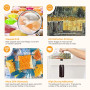 RICUVED Kit de Broderie Diamant Paysage 5D DIY -Arbre Diamond Painting pour Adultes et Débutants, Peinture Diamant Complète avec