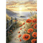 MAXBYE Paysage Coucher Soleil Diamond Painting Kits pour Adulte, 5D Diamond Art Kits DIY Full Drill Artisanat Cristal Art Kit po
