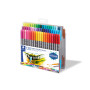 Staedtler Feutres à double pointe pour écriture et coloriage, Pointe fine de 0.5-0.8 mm et compacte extra-large de 3 mm, Étui pl