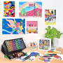 NICETY 180 Couleurs Feutres Acryliques – Marqueurs Pinceaux pour Peinture sur Pierre, Bois, Verre, Céramique – Pointe Pinceau 1-