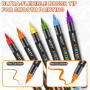 NICETY 180 Couleurs Feutres Acryliques – Marqueurs Pinceaux pour Peinture sur Pierre, Bois, Verre, Céramique – Pointe Pinceau 1-