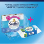 SCOTTEX Classic Décor - Papier Toilette 2 plis (24 rouleaux) - doux et résistant - solution 3 en 1