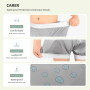Carer 2 Pièces Couvre-Couches pour Adultes pour Incontinence Caleçon Imperméable Antifuites Lavables Réutilisables Unisexes Gris