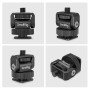SMALLRIG Mini Support Inclinable avec Sdaptateur de Cold Shoe, Cold Shoe Universelle vers Adaptateur de Vis 1/4"-20, Fonctionne 