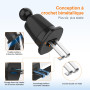 GRIFEMA Support Téléphone Voiture Grille d'Aération à Fixation Automatique, Rotation 360°, Utilisation à Une Main, Compatible Sm