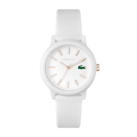 Lacoste Montre Analogique à Quartz pour Homme ou Femme de la Collection Lacoste.12.12. avec Un élégant Bracelet en Silicone à Te