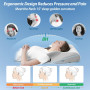 HOMCA Oreillers à Mémoire de Forme, 2 en 1 Oreiller Ergonomique pour la Nuque, Oreiller Cervical pour Les Dormeurs sur Le Côté, 