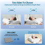 HOMCA Oreillers à Mémoire de Forme, 2 en 1 Oreiller Ergonomique pour la Nuque, Oreiller Cervical pour Les Dormeurs sur Le Côté, 