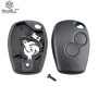 HooRLZ Coque Clé R-enault, pour R-enault Twingo Kangoo Clio Modus Boitier Clé Twingo 2, Coque Clé Kangoo, Clef Modus - 2 Boutons