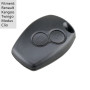 HooRLZ Coque Clé R-enault, pour R-enault Twingo Kangoo Clio Modus Boitier Clé Twingo 2, Coque Clé Kangoo, Clef Modus - 2 Boutons
